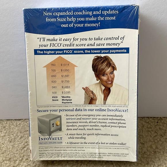 Suze Orman’s FICO Kit - Platinum Version 2007 (sealed) - Picture 2 of 2